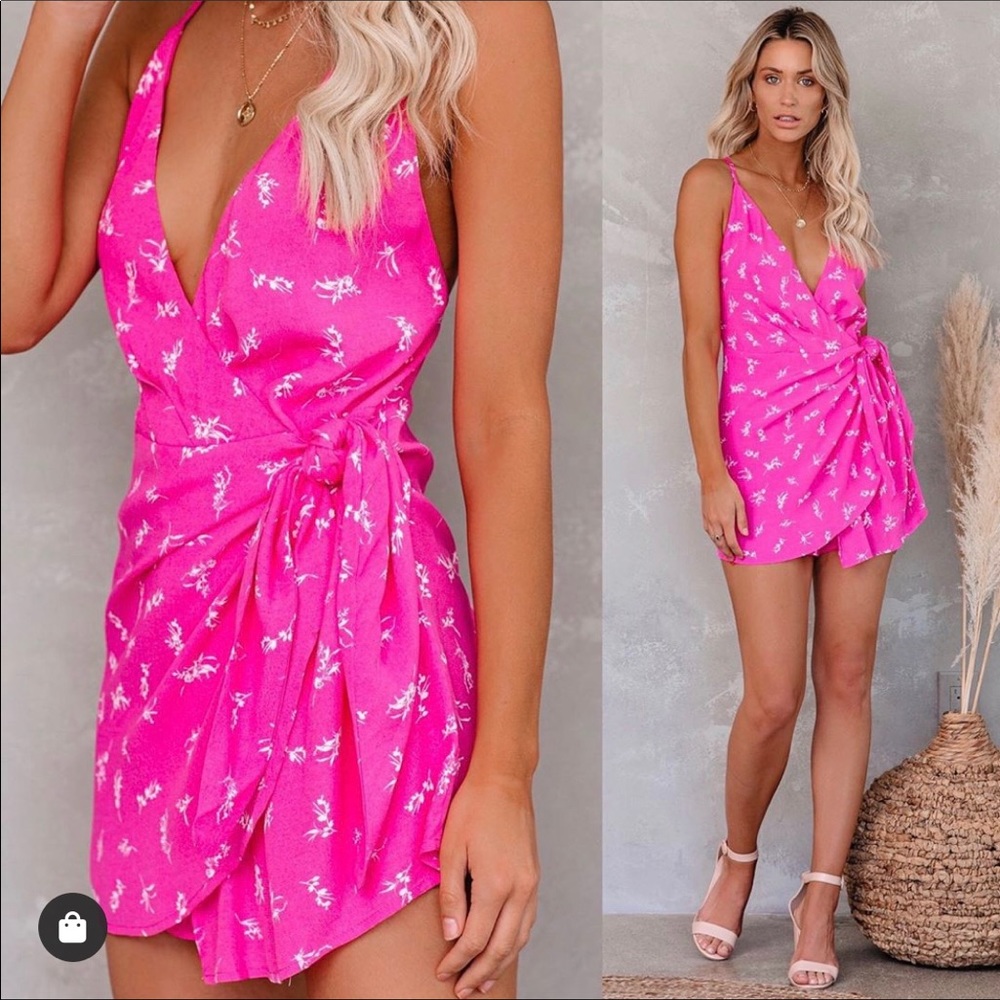 Vici Rouge Floral Wrap Romper